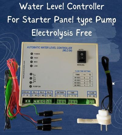 electrolysis free water level controller for starter panel pump with flow detection, wlc04